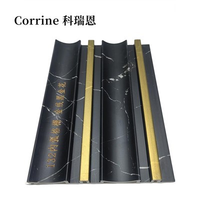 Zwei-kreisförmige innere Holzplatte mit 3D-Wellenoberfläche und Akzentwand