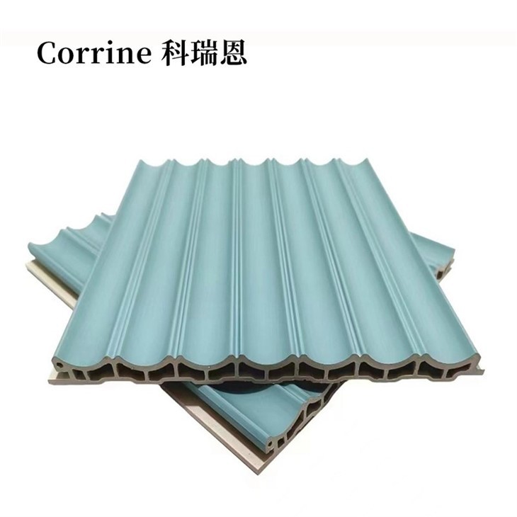 WPC Corrugated Sheet Panel Waterproof Exterior Wall Cladding Easy Install factory